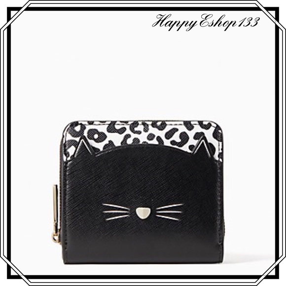 kate spade Bags Kate Spade Meow Cat Small Zip Around Wallet Poshmark